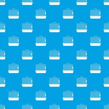 Kafes kuşları desen kesintisiz mavi için