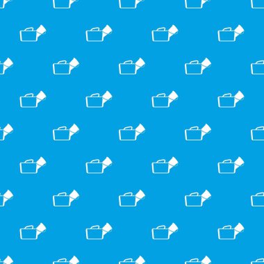 İlk yardım çantası desen kesintisiz mavi