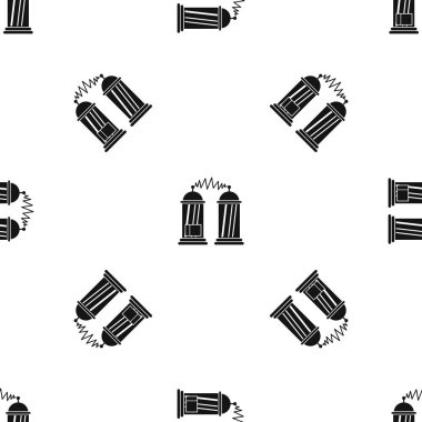 Elektrik darbeleri desen sorunsuz siyah