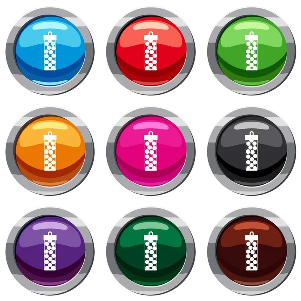 Pack de 9 balles de paintball collection — Image vectorielle