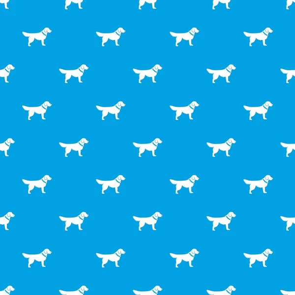 Modèle Chien Répéter Sans Couture Couleur Bleue Pour Tout Design — Image vectorielle