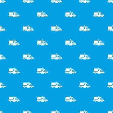 Ambulans desen kesintisiz mavi