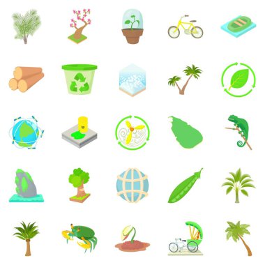 Avuç içi simgeleri, çizgi film tarzı