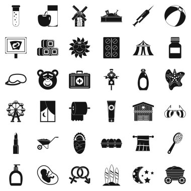 Hap Icons set, basit tarzı