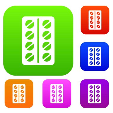 Vakumlu Ambalaj yuvarlak hap koleksiyonu ayarla