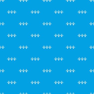 Köprü desen kesintisiz mavi