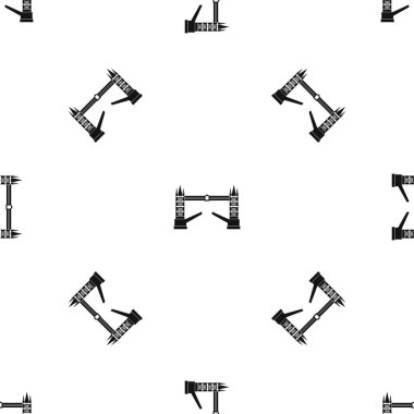 Kule Köprüsü desen sorunsuz siyah