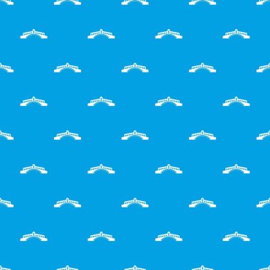 Köprü desen kesintisiz mavi