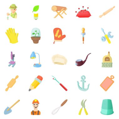 Ana Icons set, karikatür tarzı