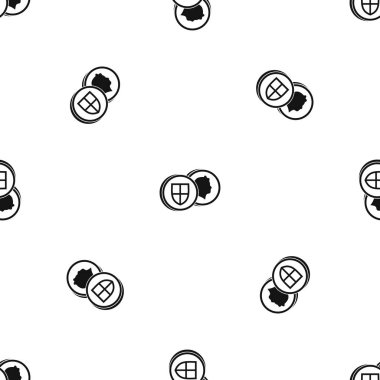 İngiltere'de sikkeleri sorunsuz siyah desen