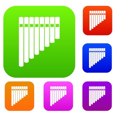 Pan flüt koleksiyonu ayarla