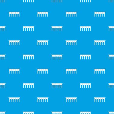 Köprü desen kesintisiz mavi