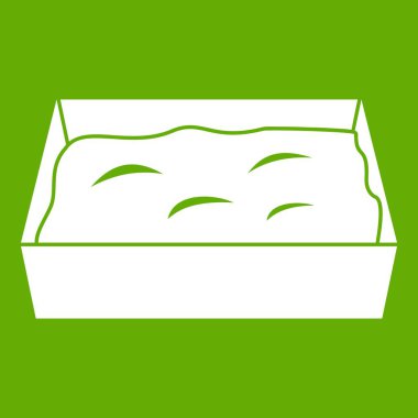 Kedi tuvalet simgesi yeşil