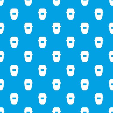 Kaynak maskesi desen kesintisiz mavi