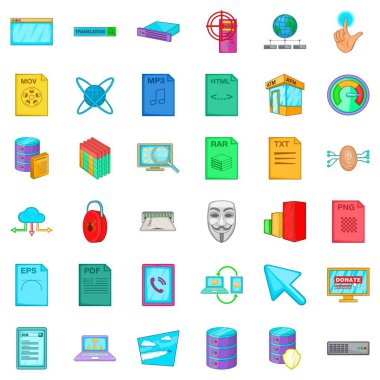 Sinyal simgeleri ayarla, tarzı çizgi film