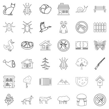 Sebze Icons set, anahat stili