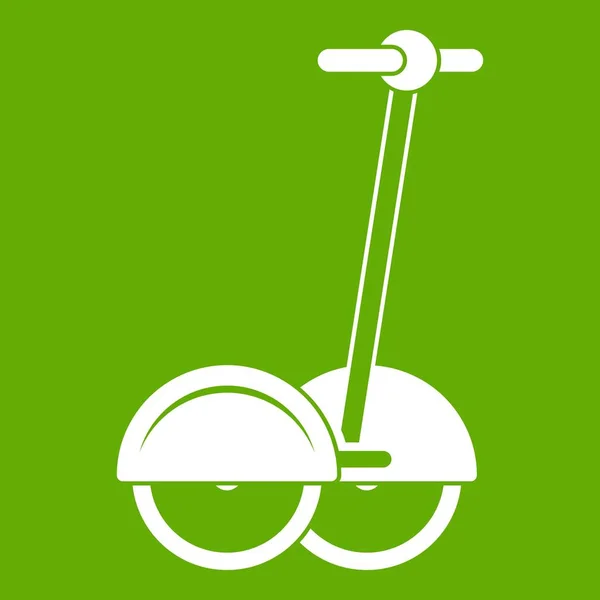 Véhicule de transport alternatif icône vert — Image vectorielle