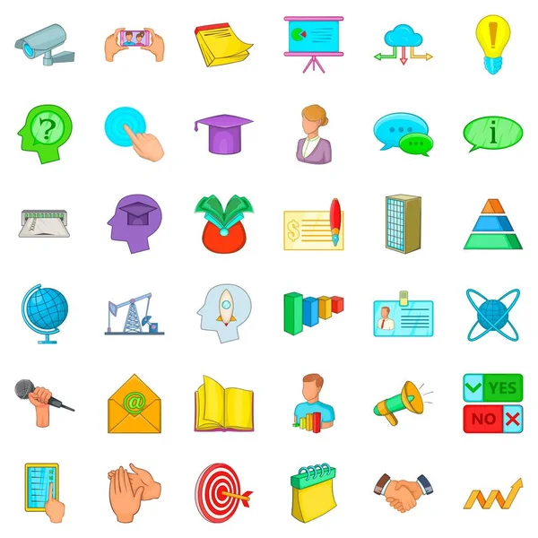Oturum Icons set, karikatür tarzı