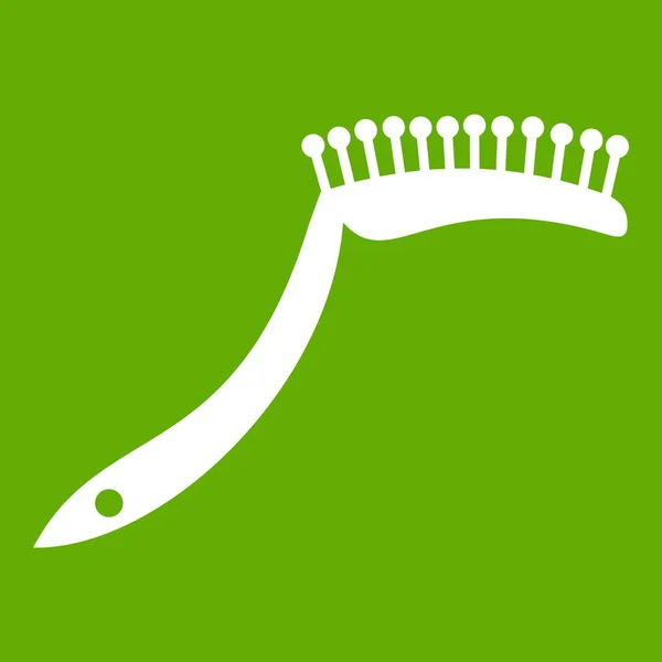 Haustierkamm-Symbol grün — Stockvektor