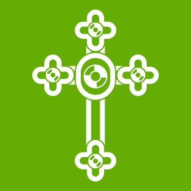 Elmas simgesi yeşil ile çapraz