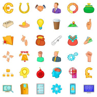 Takım Icons set, karikatür tarzı