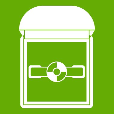 Bir kadife kutusu simgesi yeşil halka