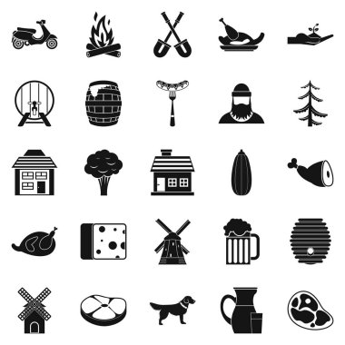 Depo Icons set, basit tarzı