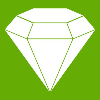 Parlak taş simgesi yeşil