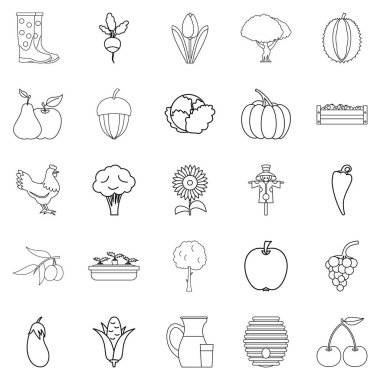 Alan Icons set, anahat stili