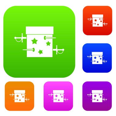 Kılıç kutusu yanılsama koleksiyonu ayarla