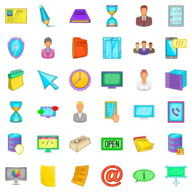 Bölümü Icons set, karikatür tarzı