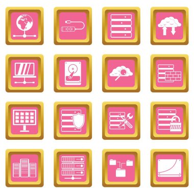 Veritabanı simgeler pembe