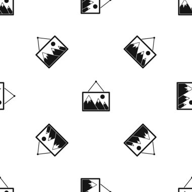 Doğa desen sorunsuz siyahla boyama