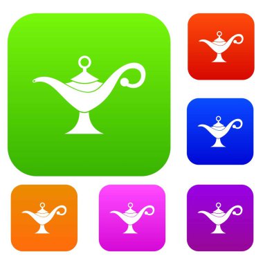 Orta Doğu petrol lamba koleksiyonu ayarla