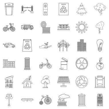 House Icons set, anahat stili