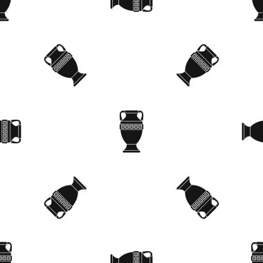 Antik sürahi desen sorunsuz siyah