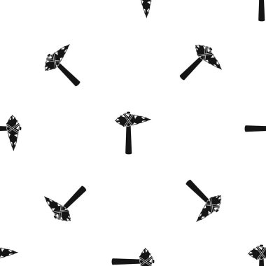 Antik çekiç desen sorunsuz siyah