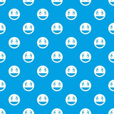 Karışık emotpattern kesintisiz mavi