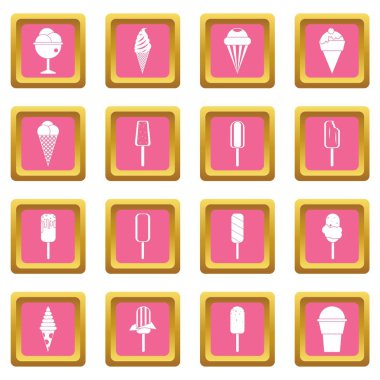 Dondurma simgeler pembe