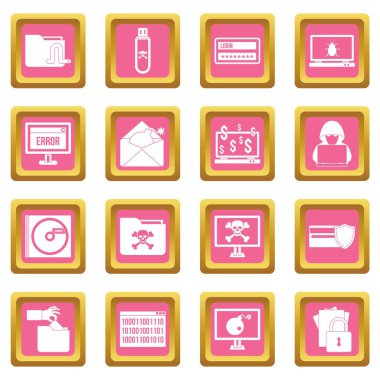 Ceza faaliyet simgeleri pembe