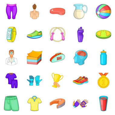 Uygunluk Icons set, karikatür tarzı