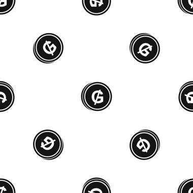 Para guarani sorunsuz siyah desen