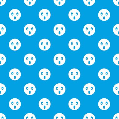 Korkmuş emotpattern kesintisiz mavi