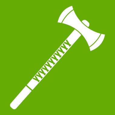 Büyük balta simgesi yeşil