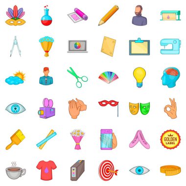 Bilgisayar simgeleri çizim ayarla, tarzı çizgi film