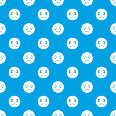Üzgün emotpattern kesintisiz mavi