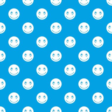 Gülümseyen emotpattern kesintisiz mavi