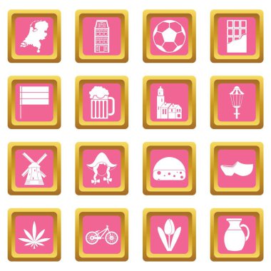 Hollanda simgeler pembe