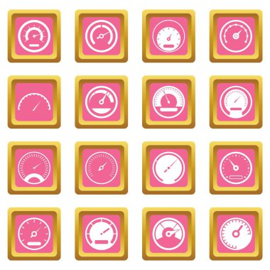 Hız göstergesi simgeler pembe