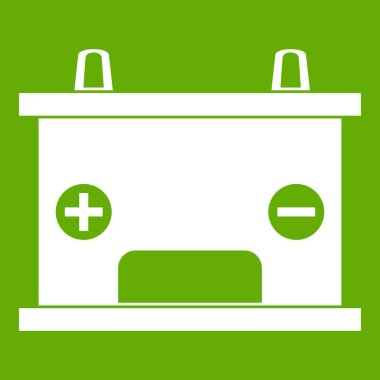 Elektrik Akü pil simgesi yeşil